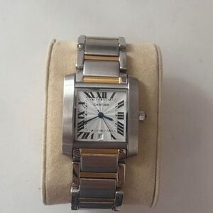 Cartier Tank Francaise Stainless Steel Two-Tone Watch - Silver & Gold